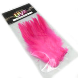 Spirit River UV2 Strung Saddle Hackle - Fluorescent Pink