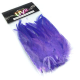 Spirit River UV2 Strung Saddle Hackle - Pink Purple