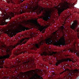 Woolly Bugger Tinsel Core UV Rayon Chenille - Bloody Leech Red